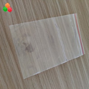 Prezzo di fabbrica personalizzato formato di stampa riutilizzabile chiaro stampa sigillo sacchetto di imballaggio in plastica PE chiusura lampo cerniera per alimenti \/ indumento