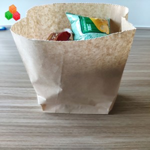 Sacchetto della spesa marrone di carta riciclata ecologico riciclato stampa su misura OEM di vendita calda per l'imballaggio del regalo del mestiere dello spuntino della rottura